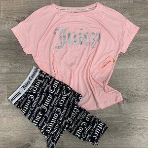 *NWT Juicy Couture Pink Pajama Loungewear Set Jogger Style